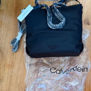 Calvin Klein Midnight Black Shoulder Bag/crossbody bag NWT